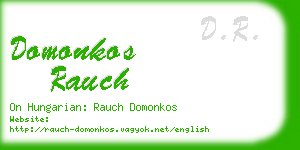 domonkos rauch business card